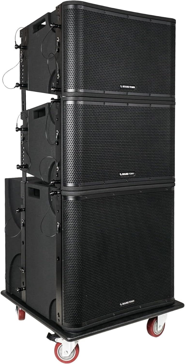 Sound Town ZETHUS Series Passive Line Array Speaker System with One 18