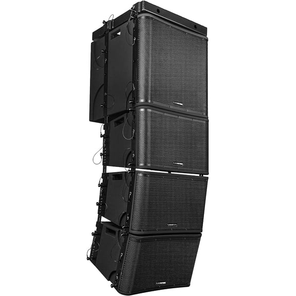 Sound Town ZETHUS Series Powered Line Array Speaker System with One 18-inch Subwoofer, Three 12-inch Line Array Speakers, Versatile Installations, Black (ZETHUS-VX118SPW112BPWX3)