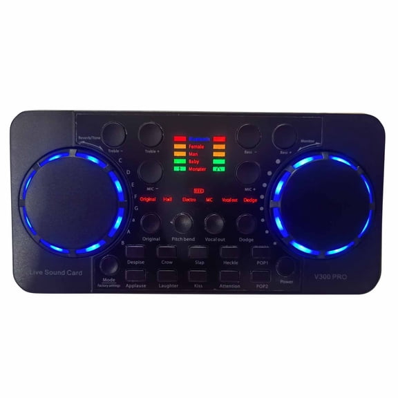 Sound card,Voice And With Computer And Live Sound Compatible With Sound Voice And Compatible With Computer Bt Sound And Compatible Audio V300 Live Rusuo Huiop Buzhi