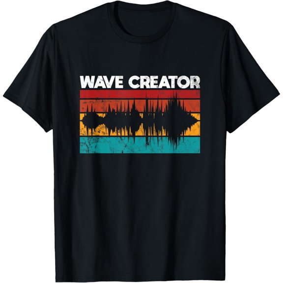 Sound designer wave creator funny audio engineer T-Shirt