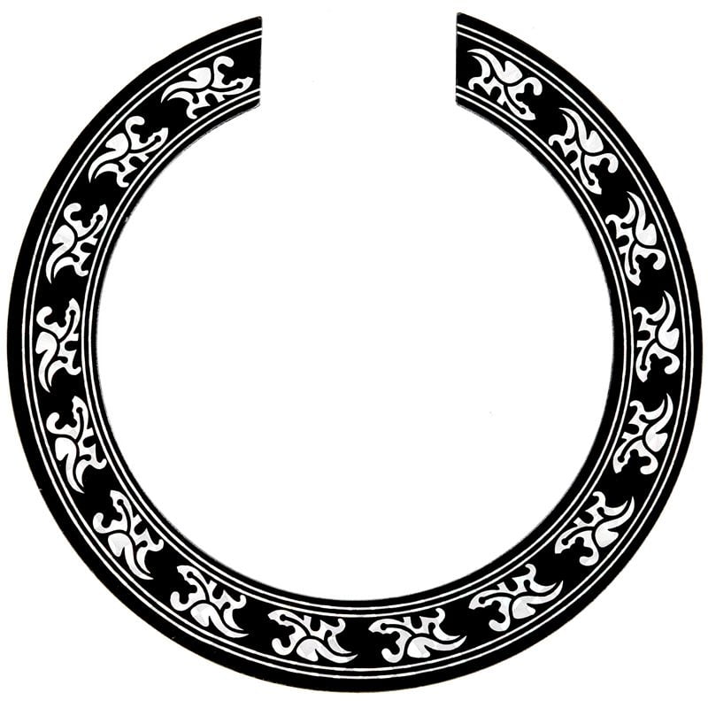 Sound hole Decal Sticker for Acoustic Classical Guitar Parts Black