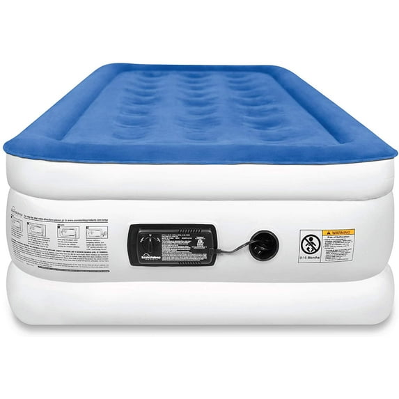 SoundAsleep Dream Series Air Mattress with ComfortCoil Technology & Internal High Capacity Pump - Twin XL