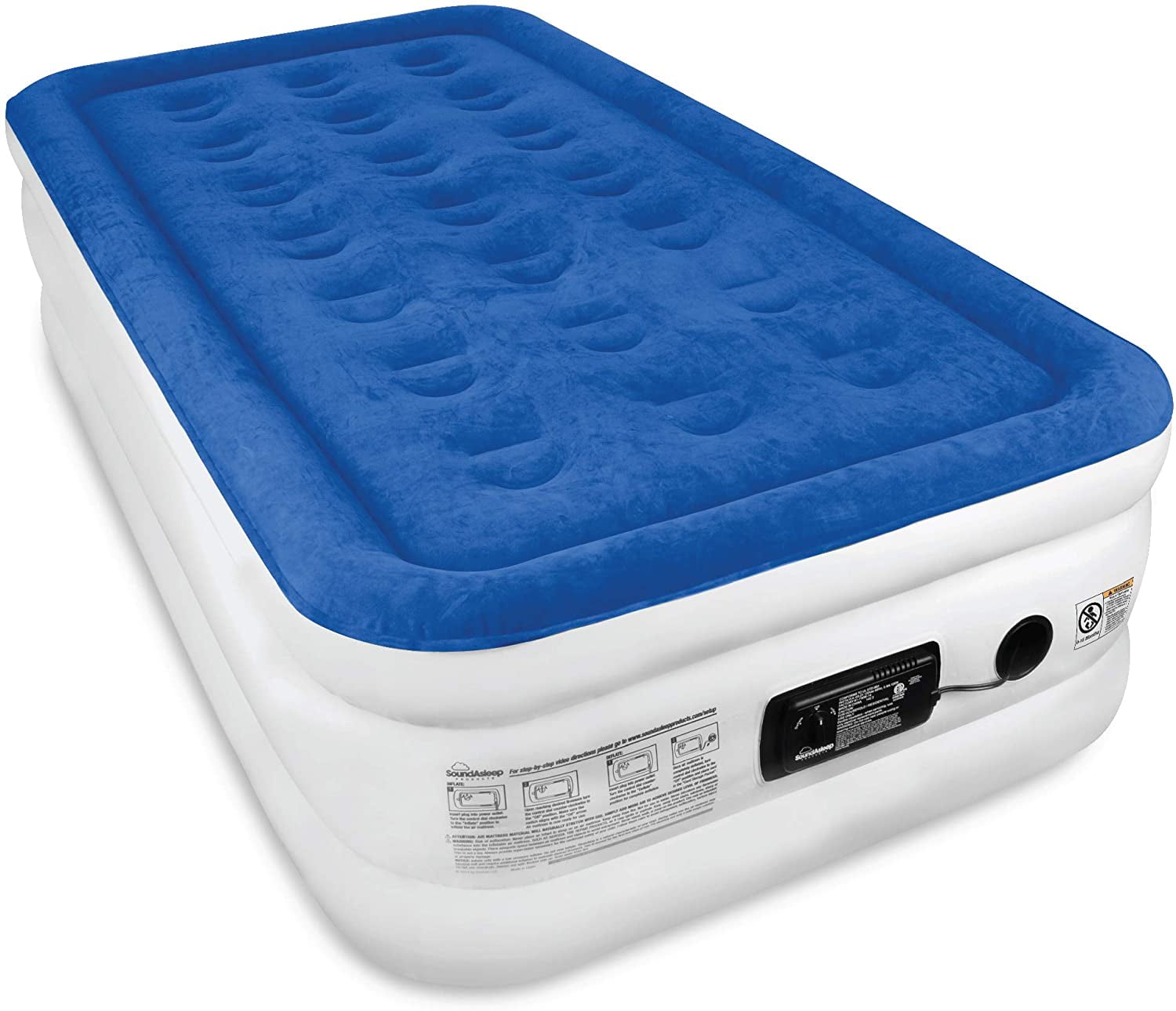 Buy enerplex neverleak queen air mattress with built in pump raised