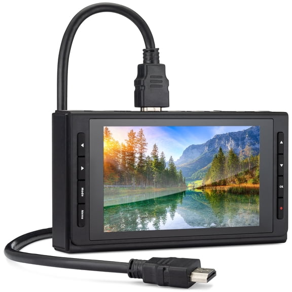 SoundBeast 4K HD Video Capture Box - Capture or Live Stream Video (with Audio) from HDMI [Content-Protected Sources Not Supported], AV, VHS, VCR, DVD, Camcorders, Hi8, MiniDV - 5" LCD & Speaker