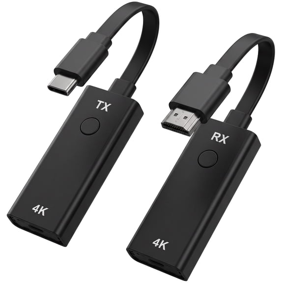 SoundBeast 4K Wireless Presentation & Video Broadcasting System for Laptops & Smartphones | 1 Transmitter, 1 Receiver Included | Transmits & Receives at True 4K or 1080P | Plug & Play