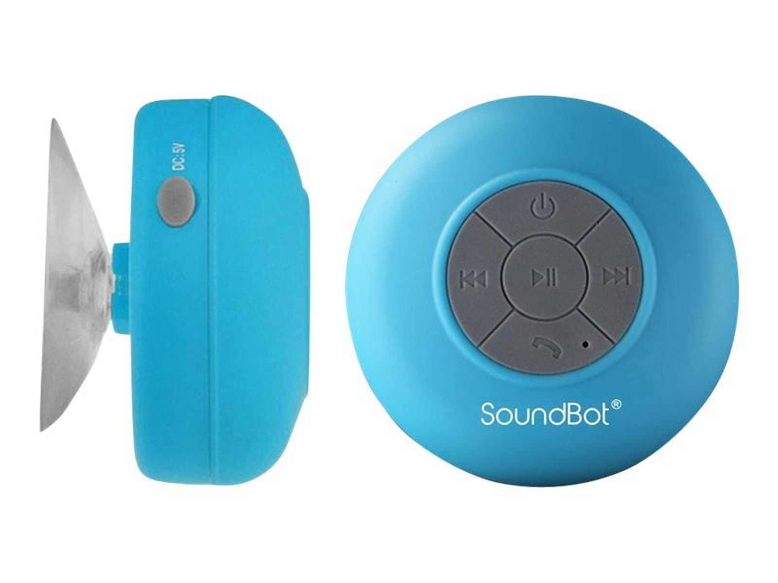 Soundbot Bluetooth SoundBot Portable Water-Proof Bluetooth Shower Speaker, Wireless, 1.59 ...