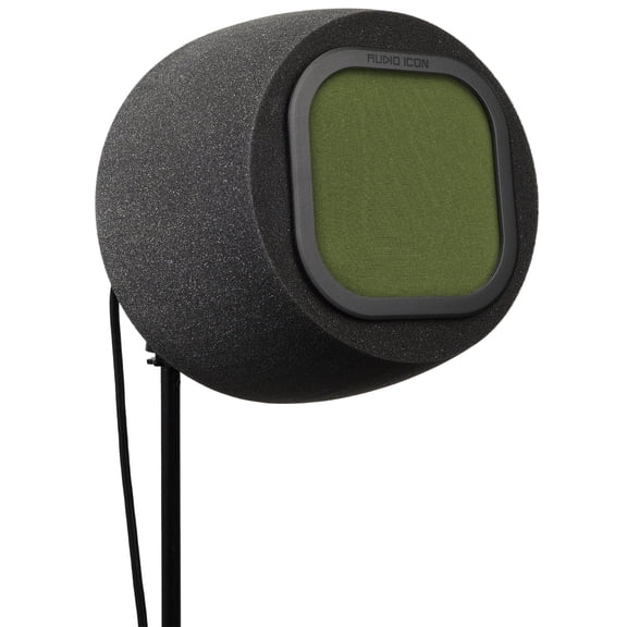 SoundBox 7A Top Address Vocal Recording Isolation Booth | Microphone Shield, Pop Filter Studio-Quality Sound for Singing, Podcasting, Acoustic High-Density Foam, SM57, SM58 (Olive Green Pop Filter)
