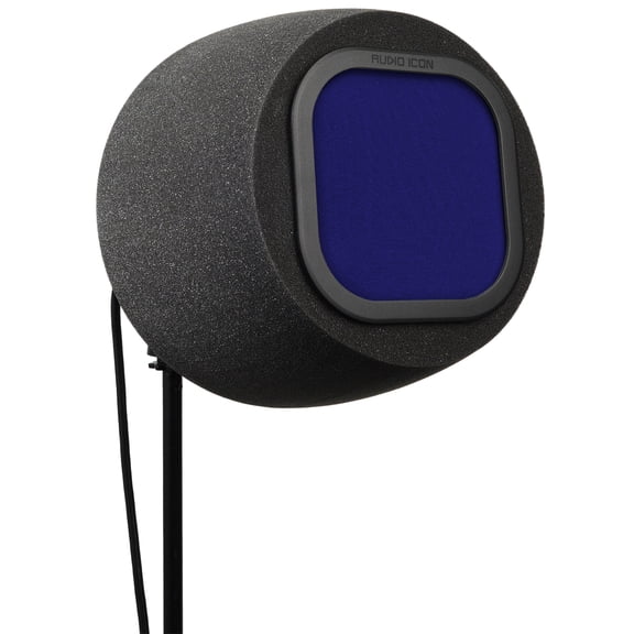 SoundBox 7A Top Address Vocal Recording Isolation Booth | Microphone Shield, Pop Filter Studio-Quality Sound for Singing, Podcasting, Acoustic High-Density Foam, SM57, SM58 (Royal Blue Pop Filter)