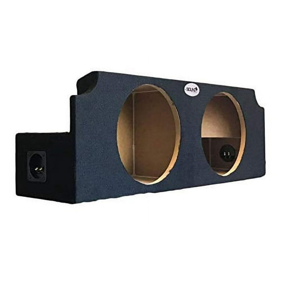 SoundBox Formed Series Dual 12" Subwoofer Enclosure Loudspeaker Cabinets, Black