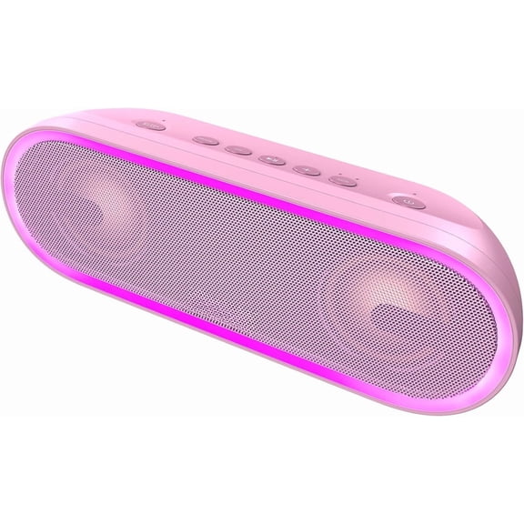 SoundBox + P300 Speaker with 40W Stereo Sound, Extra Bass, IPX6 , TWS Pairing, Diverse Lights Show, 20H Playtime, Portable for Party, Camping, Beach -