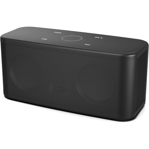 SoundBox Plus Speaker with Sound, 5.0, Stereo Pairing, -in Mic, 20H Playtime, Portable for Hking, Beach, Camping. Outdoor, - Black. Upgrade version