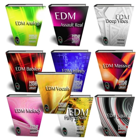 SoundLoad EDM Essentials Mega Bundle - 10 Large Wave/Kontakt Samples/Loop Libraries. Download only!