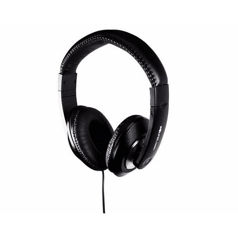 SoundLogic XT Stereo Headphones with Built In Microphone Black