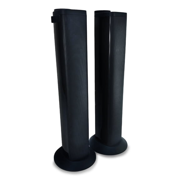 SoundPro SPG-1750 2-in-1 LED Bluetooth Portable Connectable Tower Stereo Speaker System Soundbar Bundle