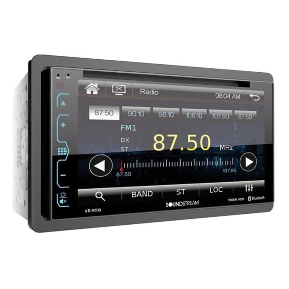 Soundstream VR-65B 6.2 2-DIN Touchscreen DVD/CD Headunit w/ Bluetooth