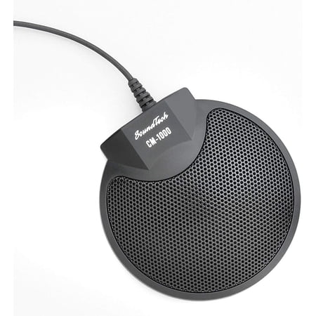 SoundTech CM-1000 Omni-Directional Conference Microphone for Computer and Recorder with 3.5mm Stereo Plug