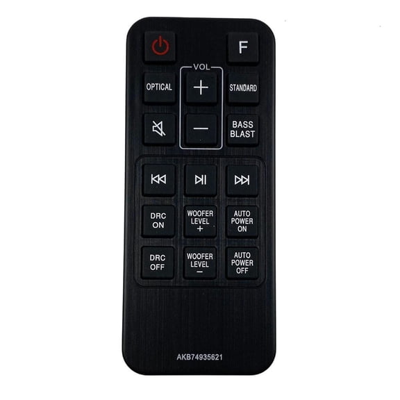 Soundbar Remote Control For AKB74935621 Soundbar without Programming Required Black
