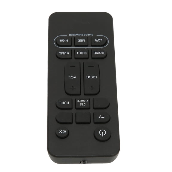 Soundbar Remote, Soft Buttons Ergonomic Replacement Sound Remote Control ABS Universal  For Soundbar
