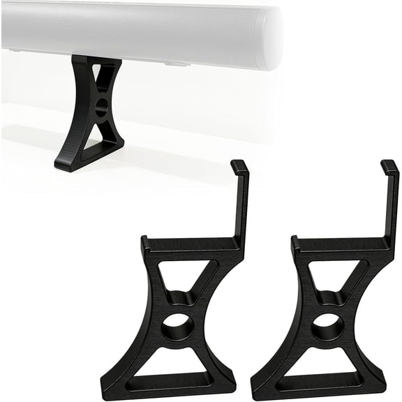 Soundbar Riser Stand Compatible with Arc and Compatible with Ultra Stand, Speaker Shelf for TV Cabinet with 6 Inch(150mm) Height, Compatible with Sons (Black)