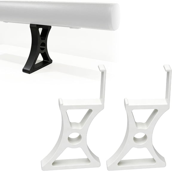 Soundbar Riser Stand Compatible with Arc and Compatible with Ultra Stand, Speaker Shelf for TV Cabinet with 6 Inch(150mm) Height, Compatible with Sons (White)