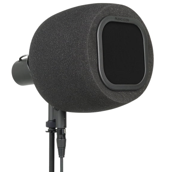 Soundbox 7B Top Address Recording Isolation Booth - Portable Microphone Shield with Replaceable Pop Filter for Studio Quality Vocals, Podcasting. Compatible with SM7B, MV7 (Classic Black Pop Filter)