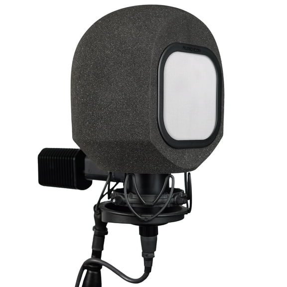 Soundbox C80 Vocal Recording Isolation Booth, Portable Microphone Shield, Pop Filter for Studio Recording Sound for Singing, Acoustic Foam Ball, Soundproof C800G, WA-8000 Tube Mic (Metal Pop Filter)