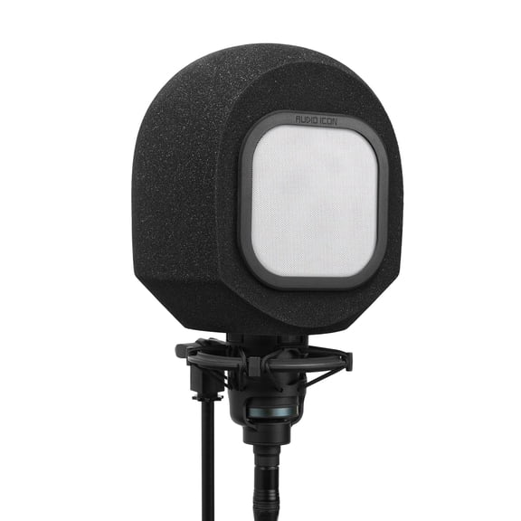 Soundbox Vocal Recording Isolation Booth | Portable Microphone Shield, Pop Filter for Studio-Quality Sound for Singing, Podcasting, Acoustic High-Density Foam Ball, Mic Soundproof Box (Metal)