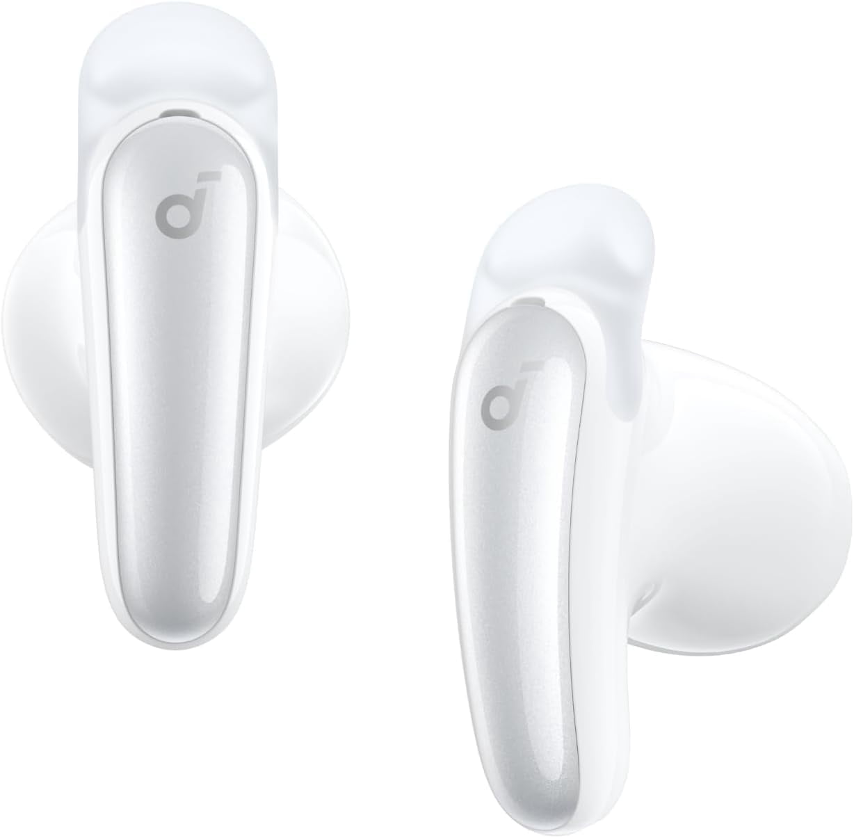 Soundcore by Anker Liberty Buds, Semi-in-Ear Earbuds, with Real-Time Adaptive ANC, Spatial Audio, 30H Playtime, Fast Charging, Translation, Wireless Bluetooth Headphones