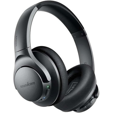 Soundcore Anker Life Q20 Hybrid Active Noise Cancelling Headphones, Wireless Over Ear Bluetooth Headphones, 60H Playtime, Hi-Res Audio, Deep Bass, Memory Foam Ear Cups, for Travel, Home Office
