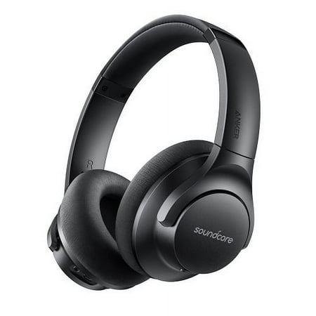 Anker - Soundcore Life 2 Wireless Noise Cancelling Over-the-Ear Headphones - Black