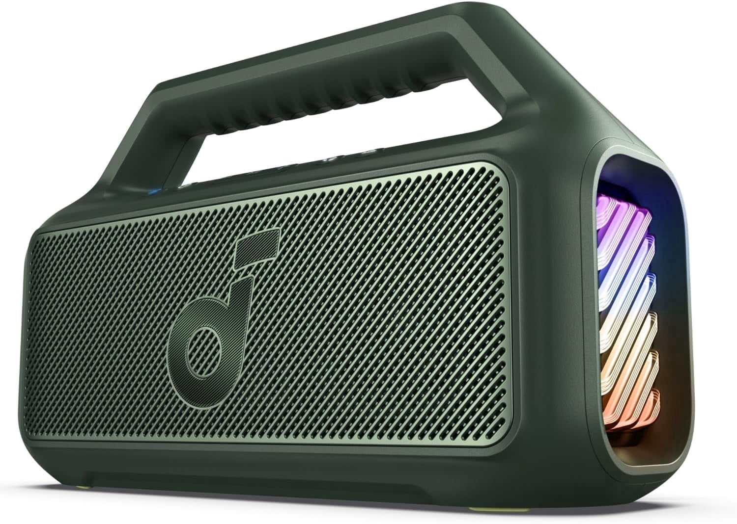 Soundcore Boom 2 by Anker, Outdoor Speaker, 80W, Subwoofer, 24H Playtime, IPX7 Waterproof, Floatable, Rgb Lights, Green