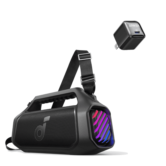 Soundcore Boom 2 Plus By Anker with USB Charger, Outdoor Speaker, 140W, 2+2 Channel, BassUp 2.0, 20H Playtime,