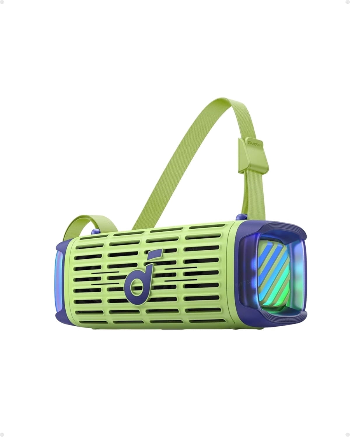 soundcore Boom 3i van Anker – Robuuste outdoorluidspreker, Bluetooth- luidspreker, waterdicht IP68, 50 W BassUp 2.0-geluid, Bluetooth 5.3, 16 uur speeltijd, lichtshow TWS-stereo, kajakken, vissen