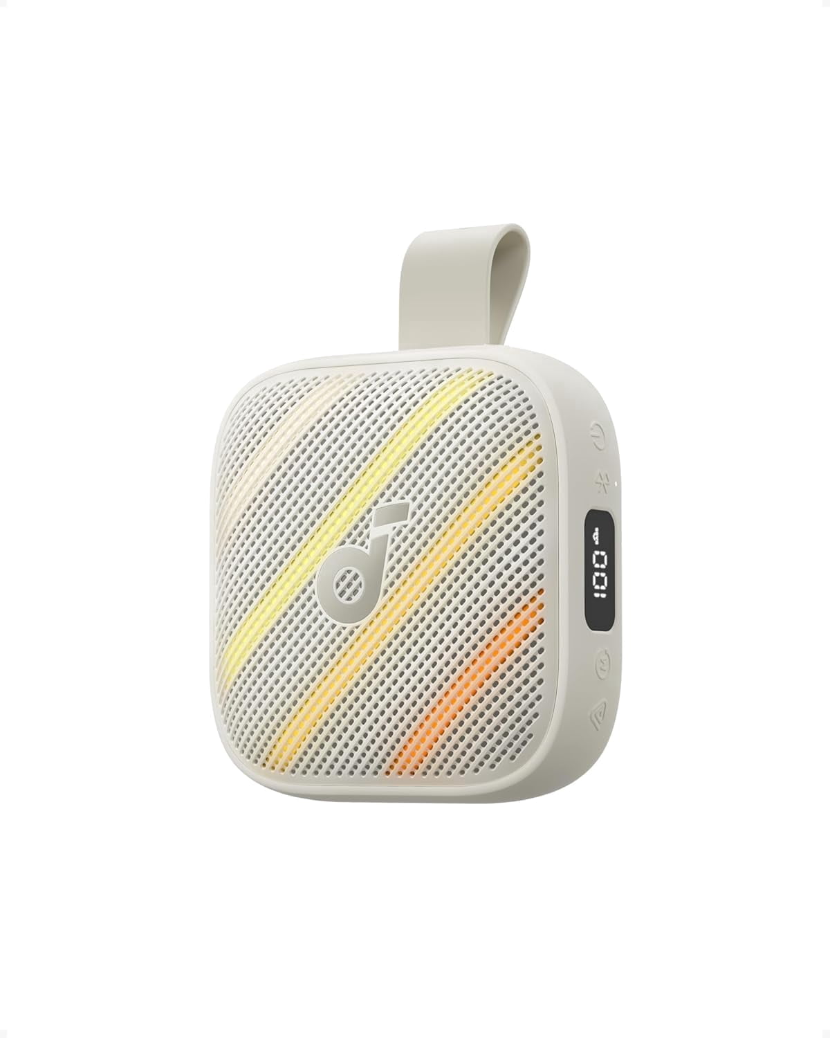 Soundcore Boom Go 3i by Anker Portable Speaker, 15W Punchy Sound, 24H Playtime, Bluetooth 6.0, BassUp 2.0, IP68, Emergency Charging for Hiking/Cycling/Camping