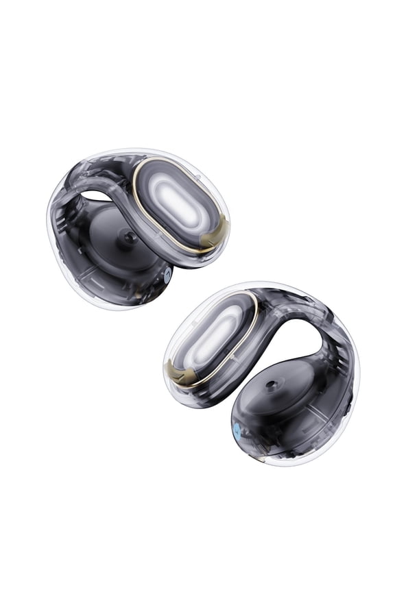 C30 by Anker, Open-Ear Earbuds, Clip-On Headphones, Lightweight Comfort, Small-Ear Friendly, Stable Fit, Firm-Shell Design, Attachable Ear Grips, Big Drivers for Clear Audio, 30H Pl, Black