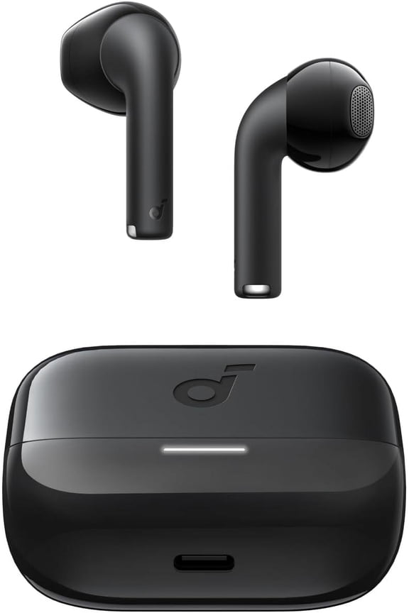 K20i by Anker, Semi-in-Ear Earbuds, Bluetooth Wireless, Black, New