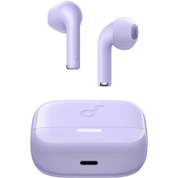 Soundcore K20i by Anker, Semi-in-Ear Earbuds, Bluetooth Wireless, Purple, New