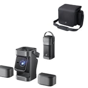 Soundcore Nebula P1 Portable Projector with Detachable Speakers,with Carry Bag,650 ANSI Lumens, 1080P, Dolby Audio, Built-In Gimbal, 180" Screen