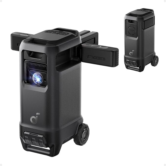 Soundcore Nebula X1 Pro 4K Outdoor Projector, Triple Laser, 3500 ANSI Lumens, Spatial Sound, 56000:1 Contrast, Optical Zoom