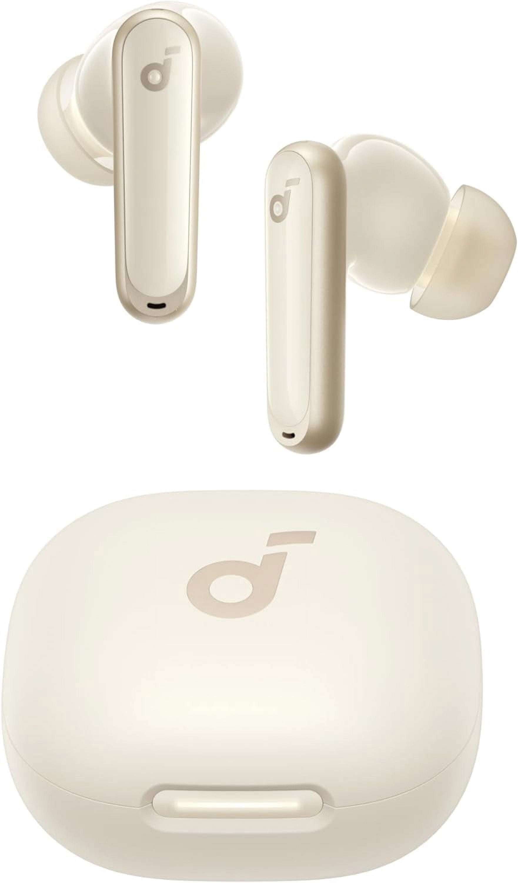 Soundcore P40i Noise Cancelling Wireless Earbuds, Adaptive ANC, 60H Playtime, Heavy Bass, 2-in-1 Case Phone Stand, IPX5, Wireless Charging, Bluetooth 5.3