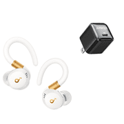 Soundcore Sport X20 by Anker with USB C Charger Block 20W,True-Wireless Workout Earbuds, Rotatable and Extendable Ear Hooks