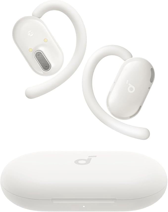 Soundcore V20i by Anker Open-Ear Headphones, Rotatable Ear Hooks, Ultra-Comfort, Snug Fit, White