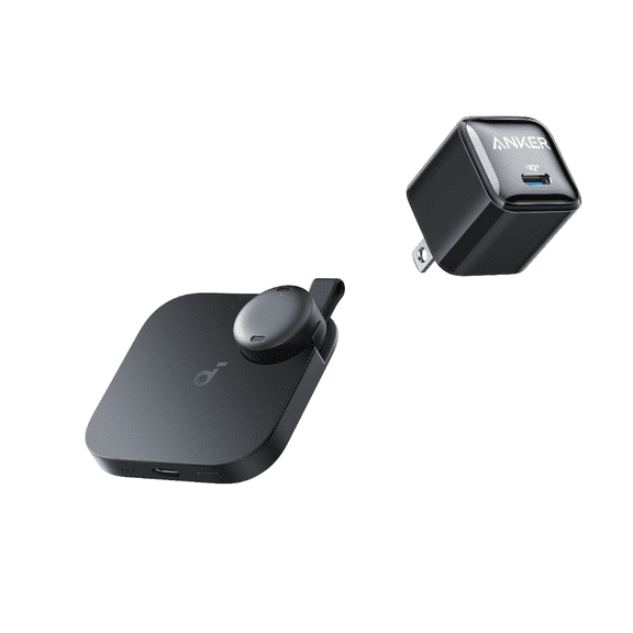 Soundcore Work AI Voice Recorder with USB C Charger,Transcription & 6-Month Pro, Portable, MFi Certified (Black)