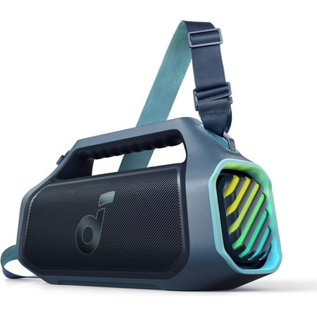 Soundcore Boom 2 Plus By Anker, Outdoor Speaker, 140W, 2+2 Channel, BassUp 2.0, 20H Playtime, Blue
