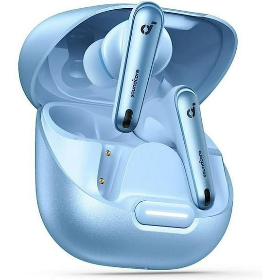 Soundcore by Anker Liberty 4 NC 4th Gen In-Ear Bluetooth Earbuds with Charging Case, Light Blue