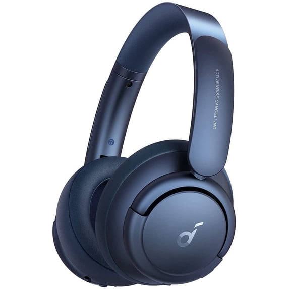 Soundcore by Anker Life Q35 Wireless Headphones over Ear Bluetooth Headset Active Noise Cancelling, Obsidian Blue