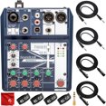 thumbnail image 1 of Soundcraft Notepad-5 Small-Format Analog Mixer/USB Interface Bundle with 2x Mophead 10-Foot 1/4" TRS Cables, 2x 10-Foot XLR Cables, 1/4" to 3.5mm Adapter, 4x Cable Ties and Microfiber Cloth, 1 of 11