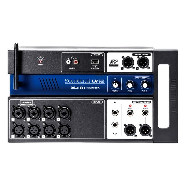 Soundcraft Ui12 12 Input Digital Mixer w/Wifi+App Control+