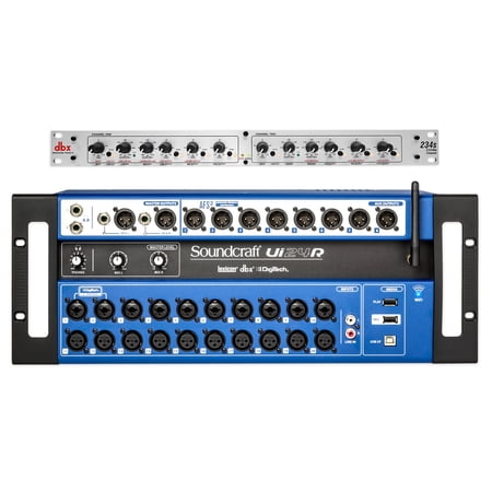 Soundcraft Ui24R 24 Input Digital Mixer w/Wifi+App Control Ui 24R+DBX Crossover