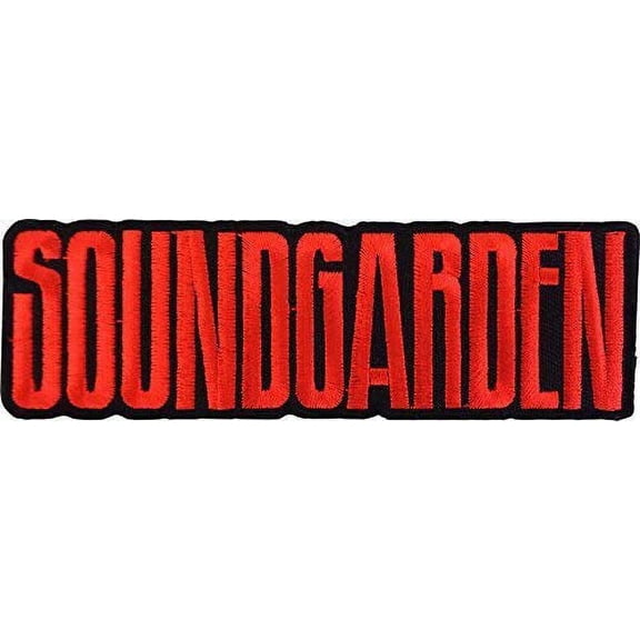 Soundgarden Logo, Officially Licensed, Iron-On / Sew-On, Embroidered PATCH - 1.6" x 4.8"